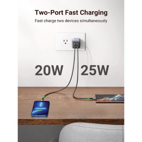 Ugreen Cd294 Nexode 45w Usb C Gan Charger 2 Ports Wall Charger 90573 7078