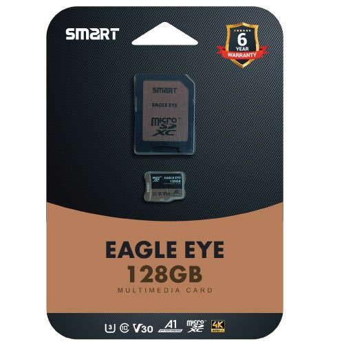 SMART Eagle Eye 128GB microSDXC UHS-I Class10 4k with SD Adapter Product